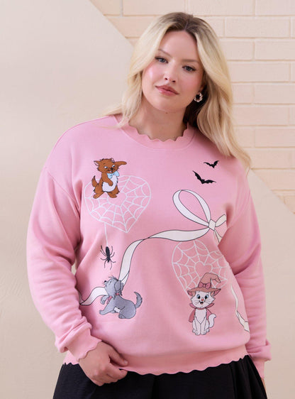 Polerón The Aristocats Gatitos Halloween Mujer Talla Plus
