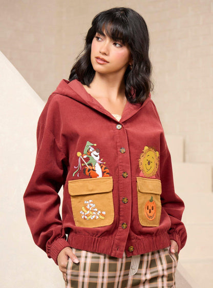 Chaqueta de pana Winnie the Pooh Halloween para mujer