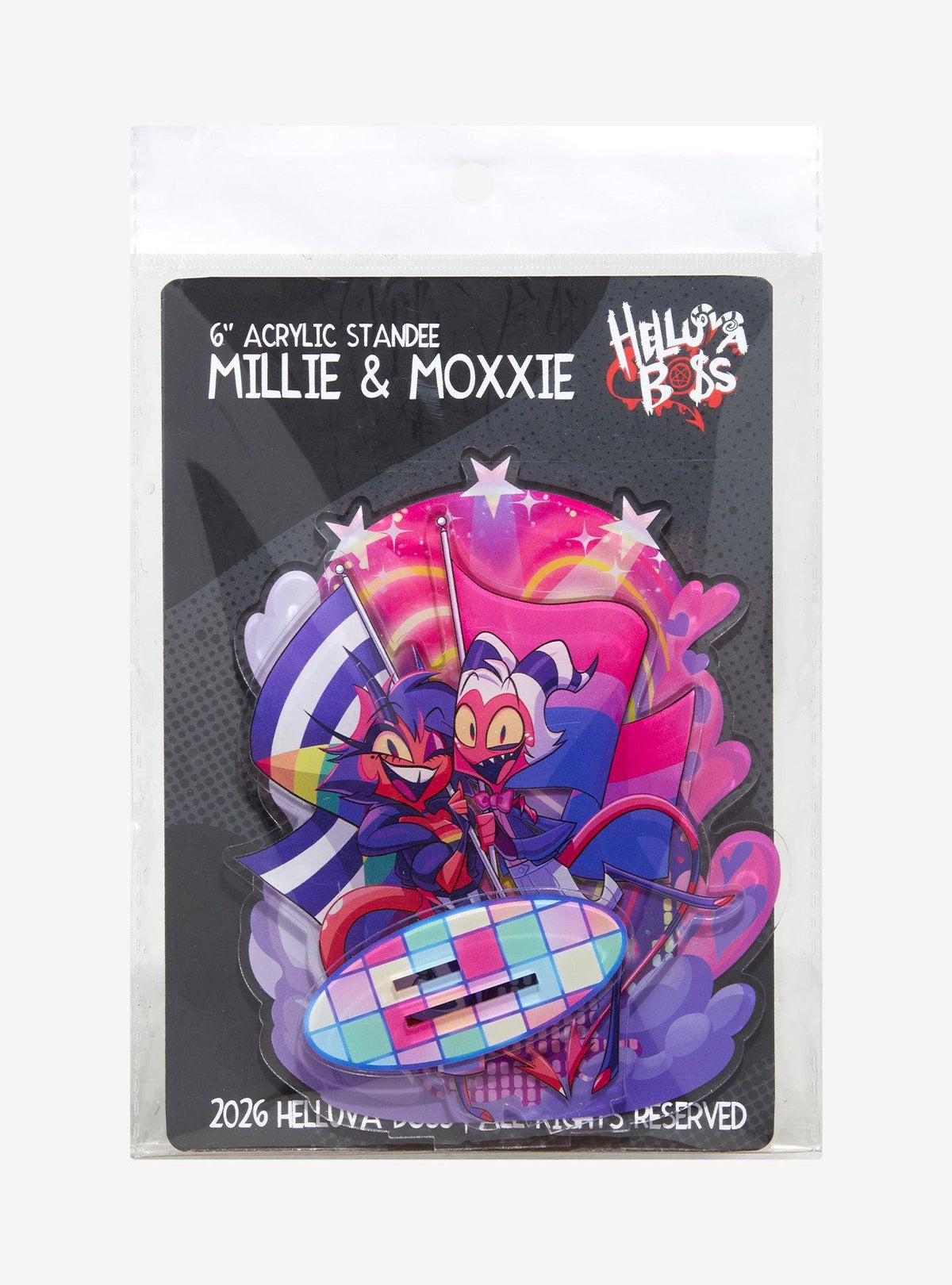 Helluva Boss: soporte acrílico de Millie y Moxxie