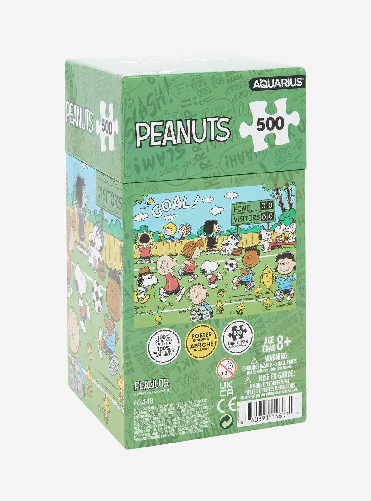 Puzzle Peanuts: Snoopy y sus amigos jugando fútbol