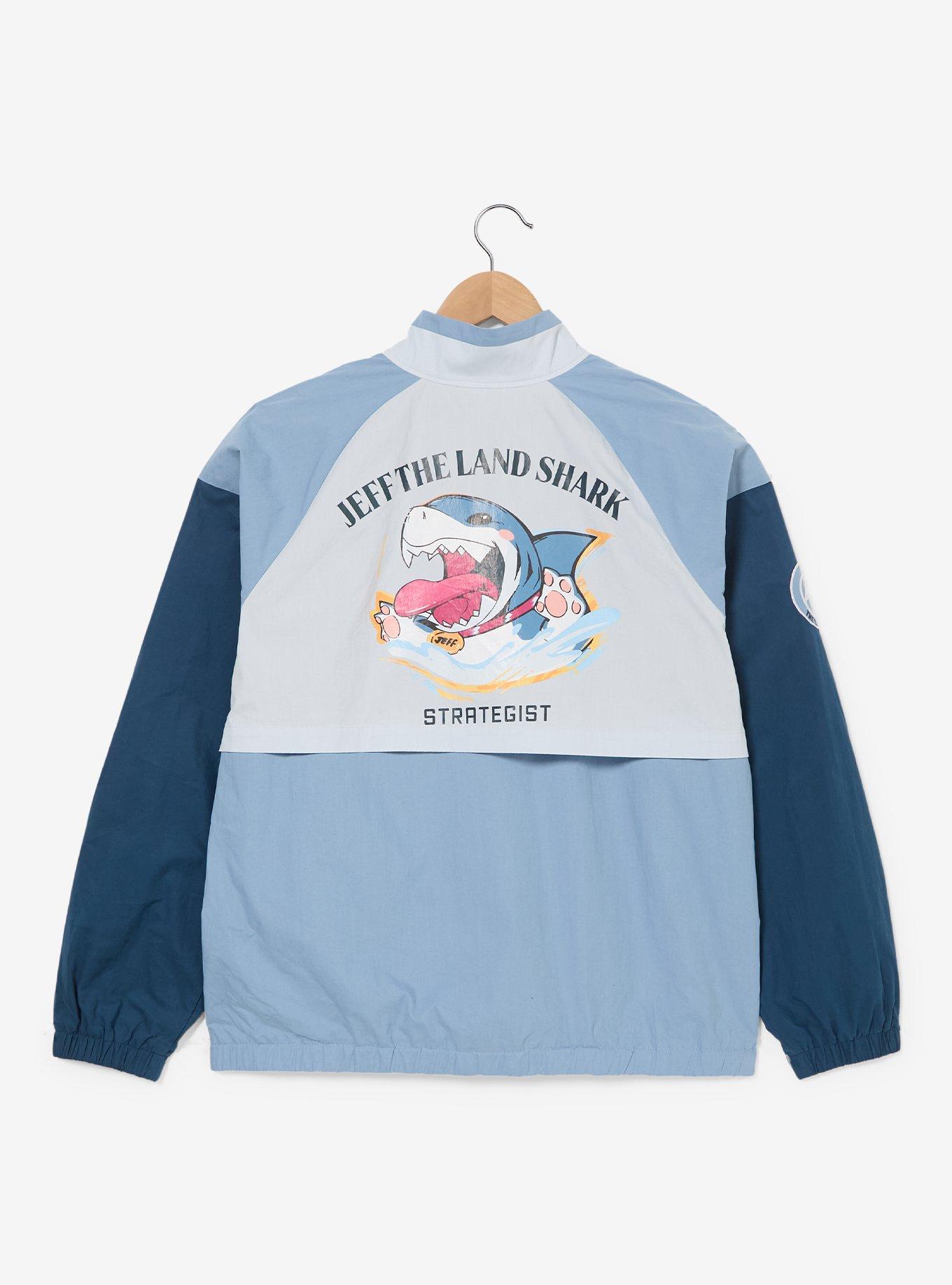 Chaqueta cortaviento Marvel Rivals de Jeff the Land Shark
