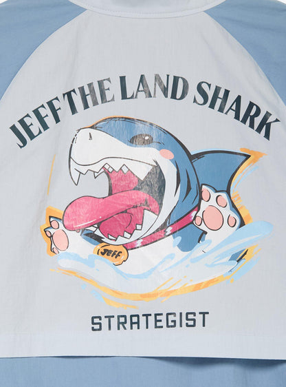 Chaqueta cortaviento Marvel Rivals de Jeff the Land Shark