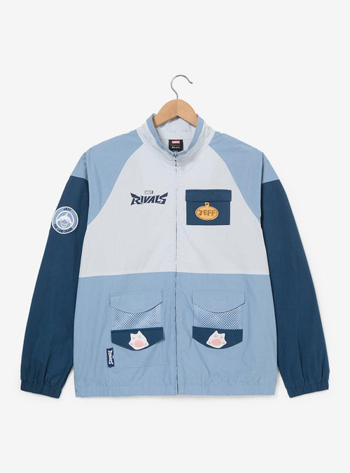 Chaqueta cortaviento Marvel Rivals de Jeff the Land Shark