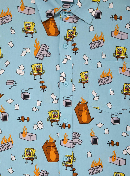Camisa SpongeBob SquarePants Oficina en Llamas