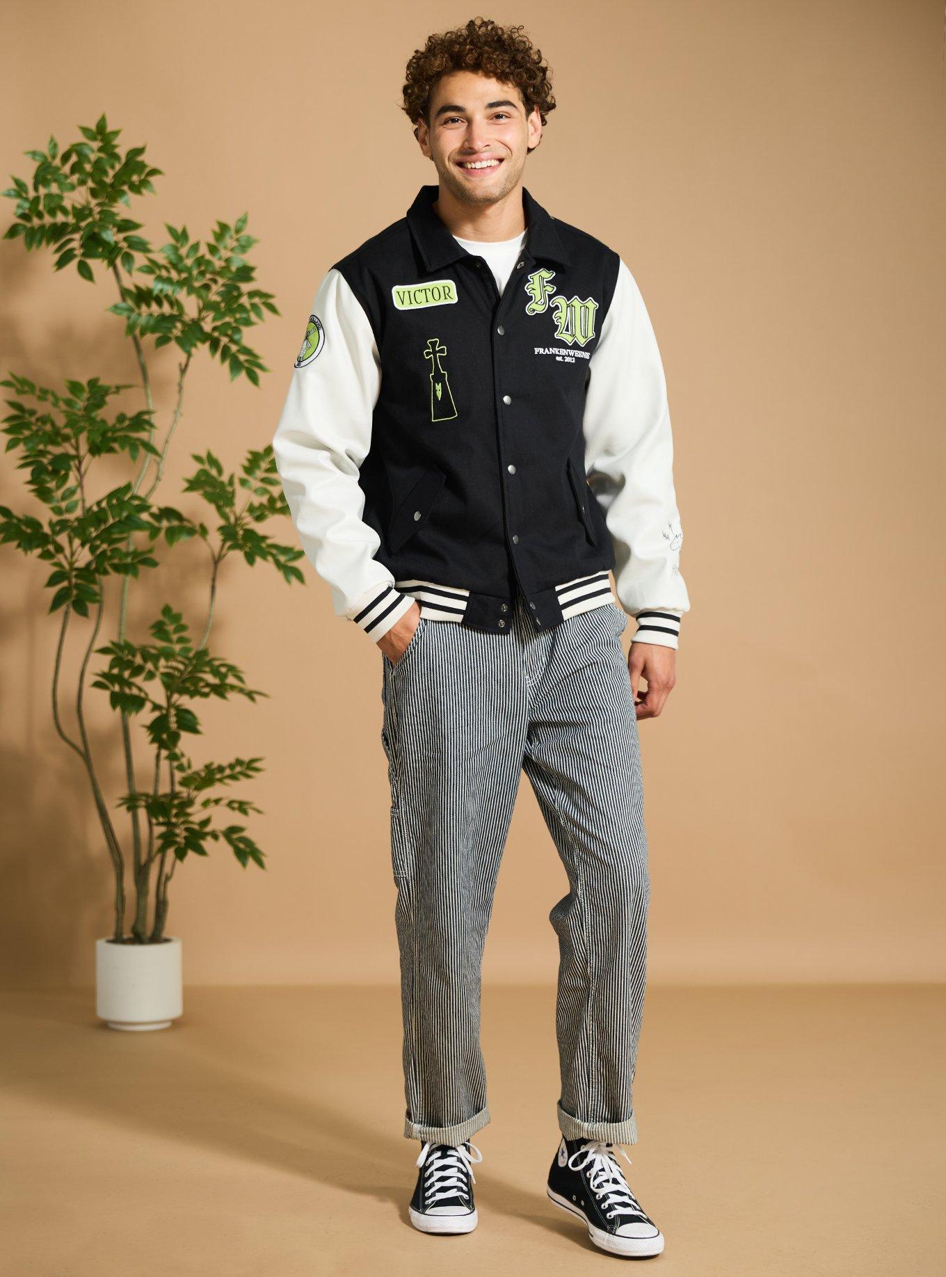 Chaqueta varsity Frankenweenie que brilla en la oscuridad