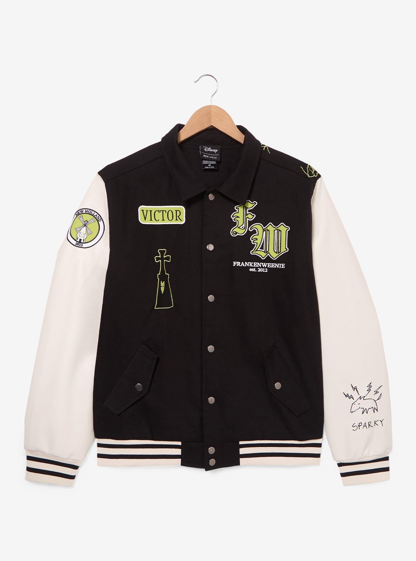 Chaqueta varsity Frankenweenie que brilla en la oscuridad