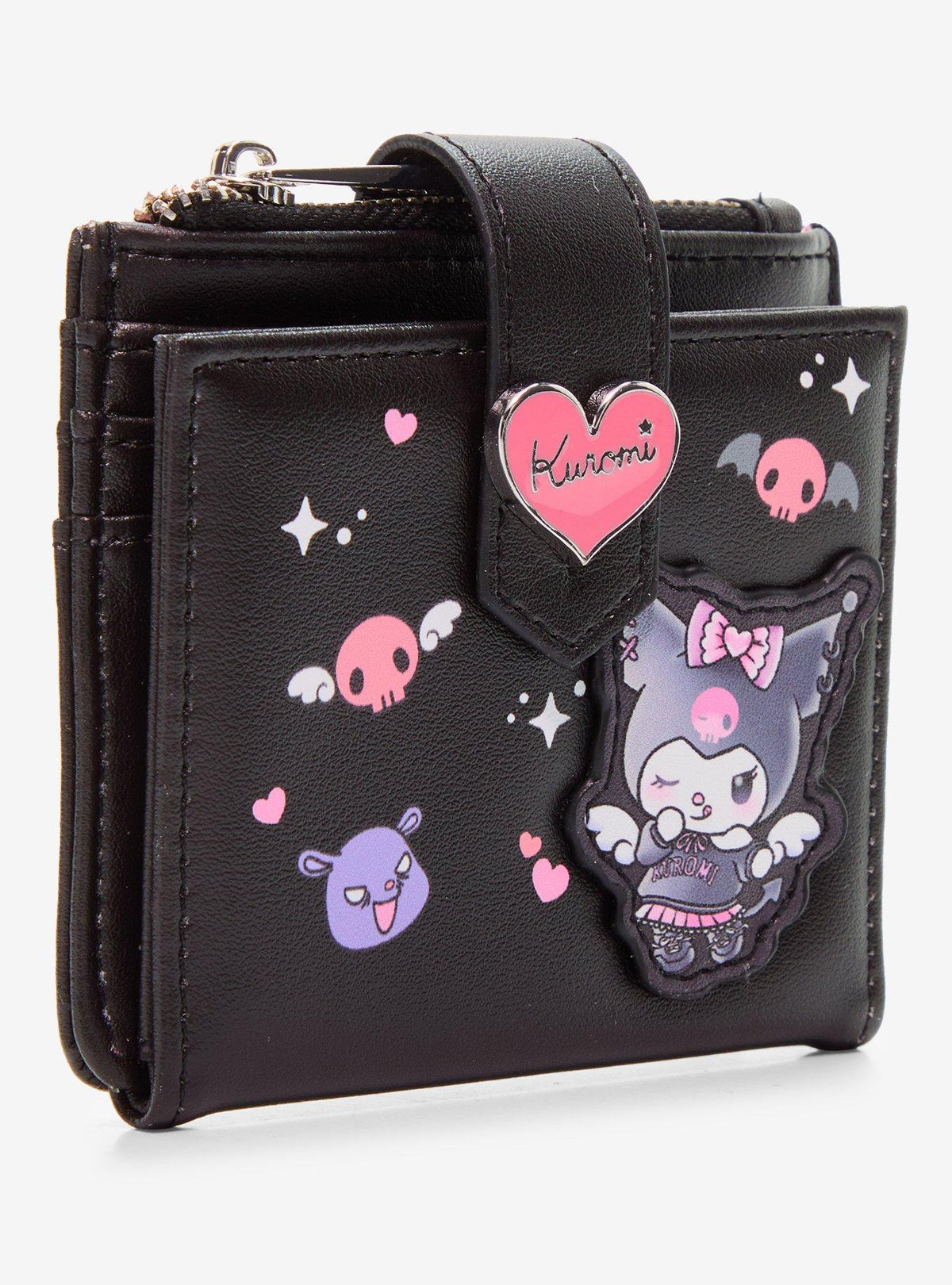 Billetera mini de Kuromi con alas de ángel