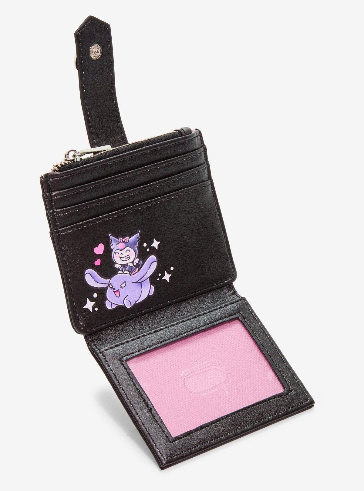 Billetera mini de Kuromi con alas de ángel