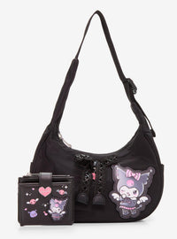 Billetera mini de Kuromi con alas de ángel