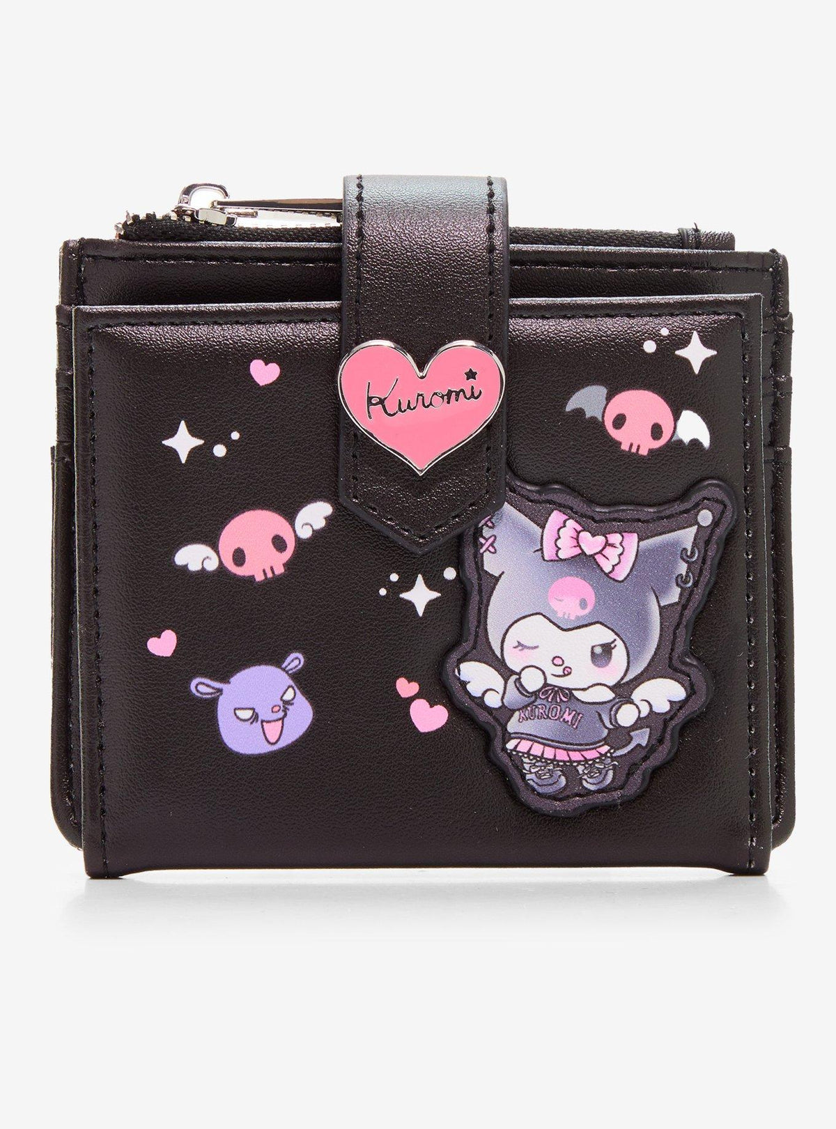 Billetera mini de Kuromi con alas de ángel
