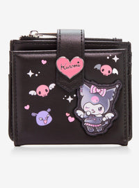 Billetera mini de Kuromi con alas de ángel