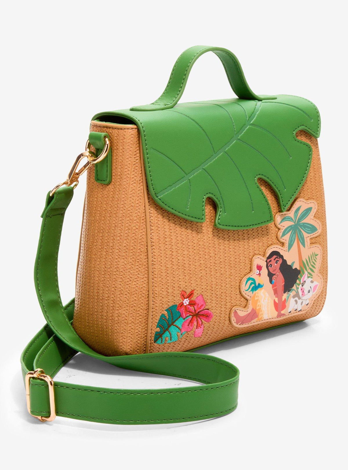 Bolso bandolera de Moana con hojas y dije