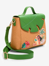 Bolso bandolera de Moana con hojas y dije