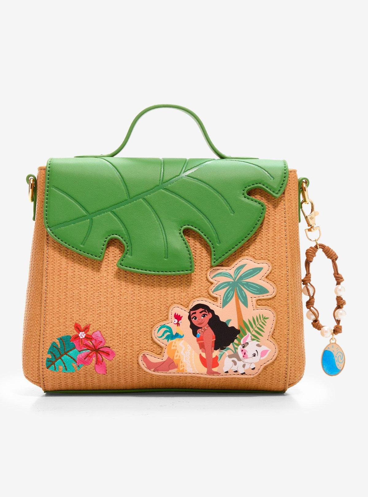 Bolso bandolera de Moana con hojas y dije