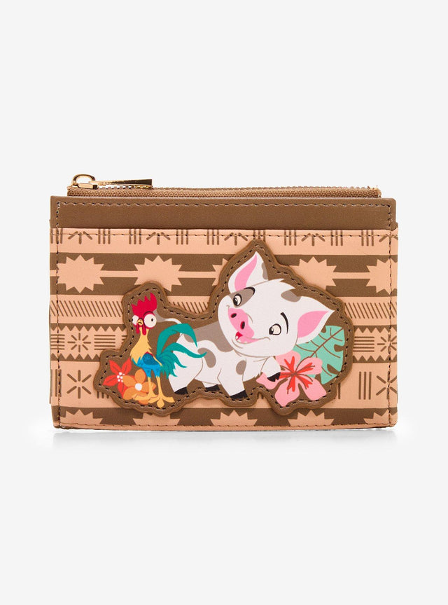 Tarjetero Disney Moana con Pua y Hei Hei