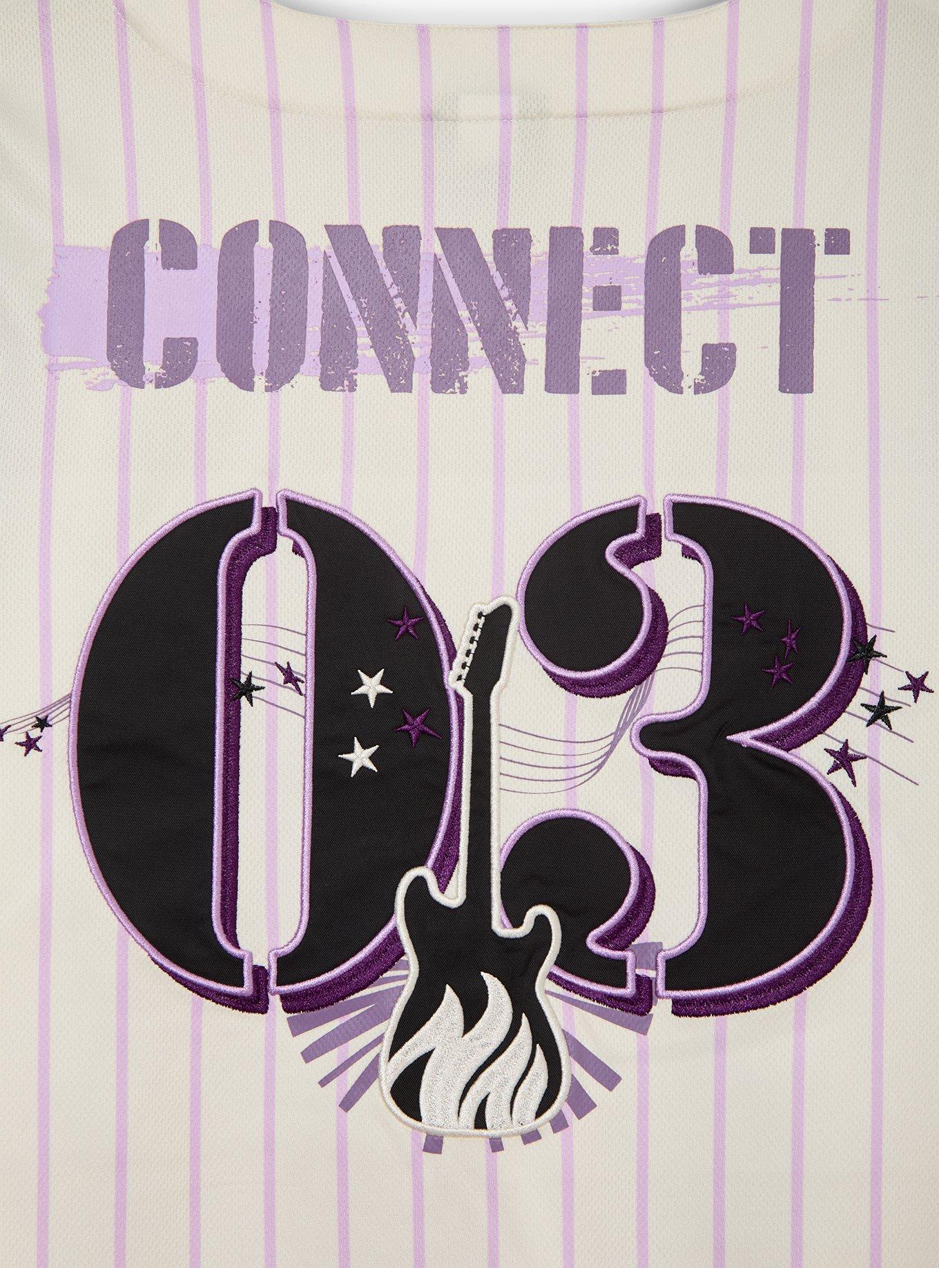 Camisa cropped de béisbol Camp Rock Connect 3