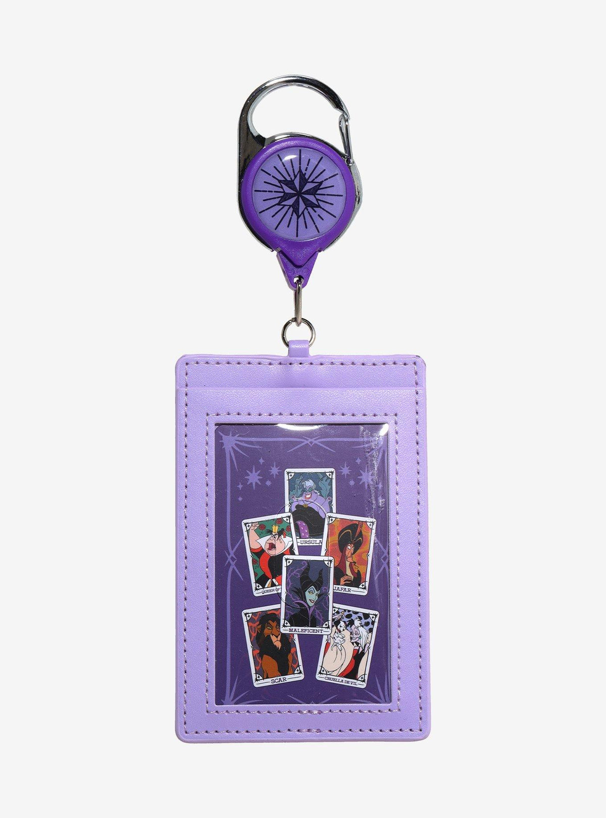 Cordón retráctil Disney Villains con porta credencial