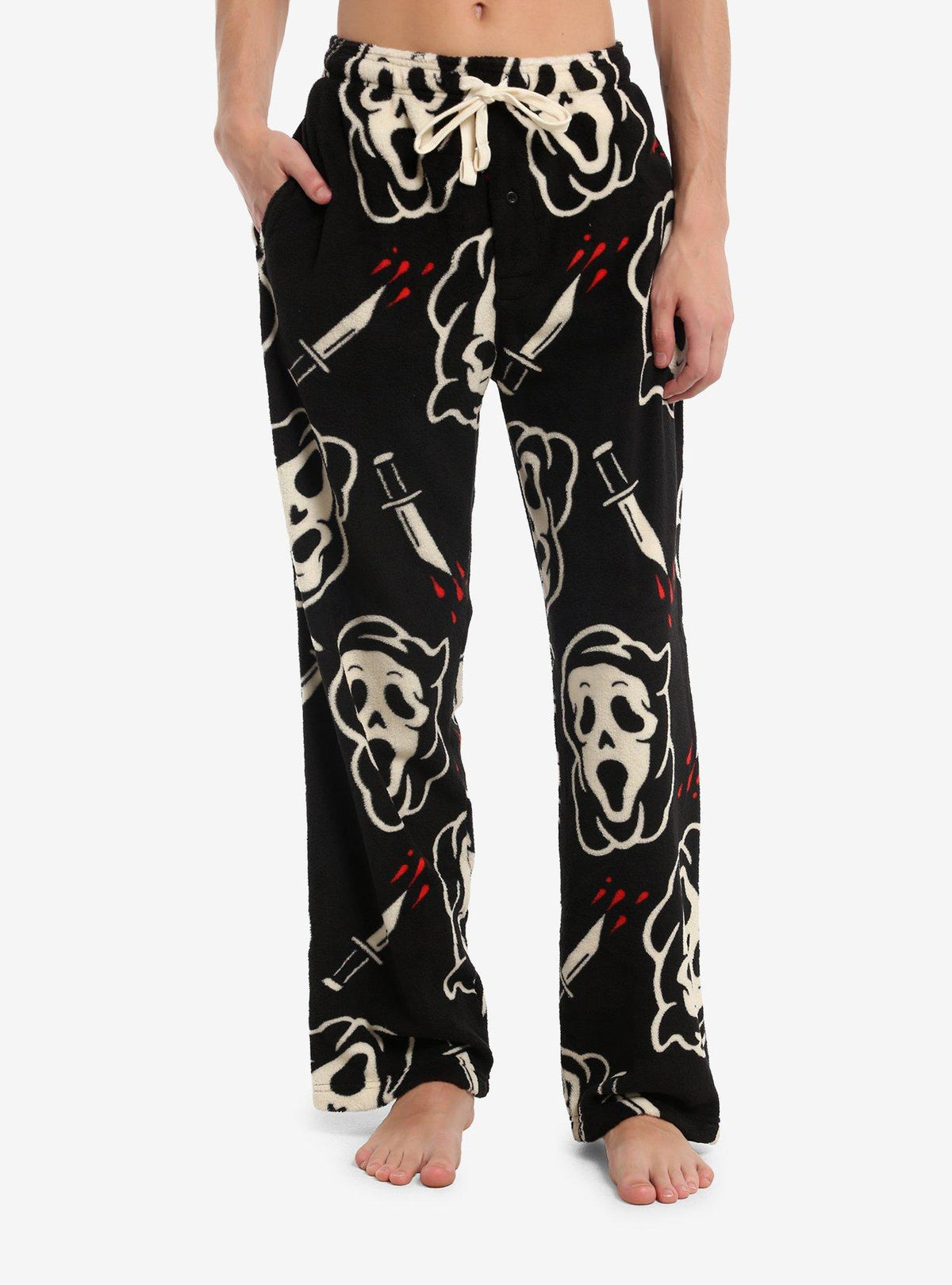 Pantalón de pijama peludito Ghost Face