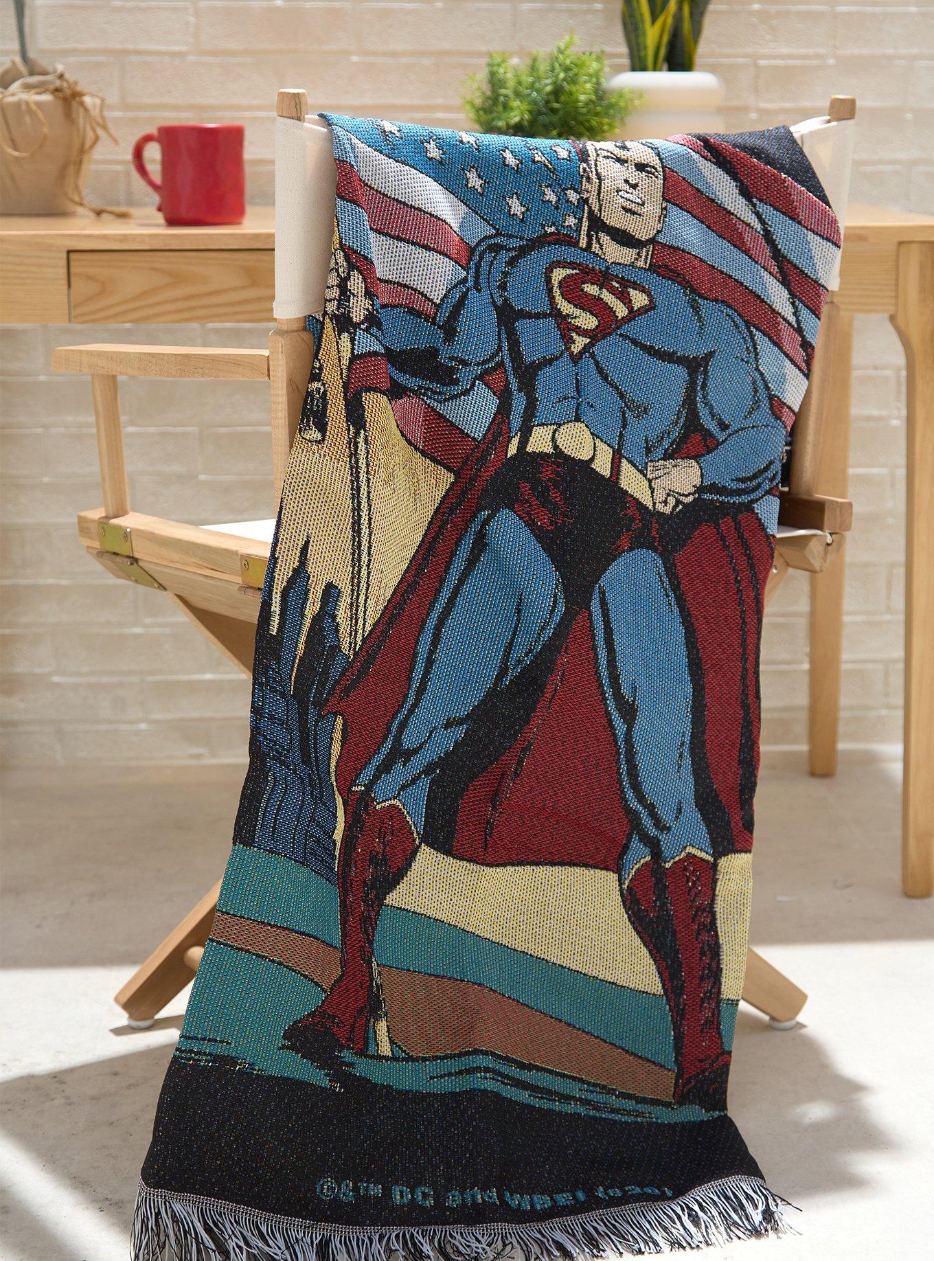 Manta tapiz retro de Superman