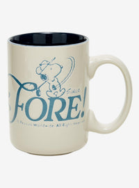 Taza de golf de Snoopy Peanuts