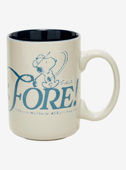 Taza de golf de Snoopy Peanuts
