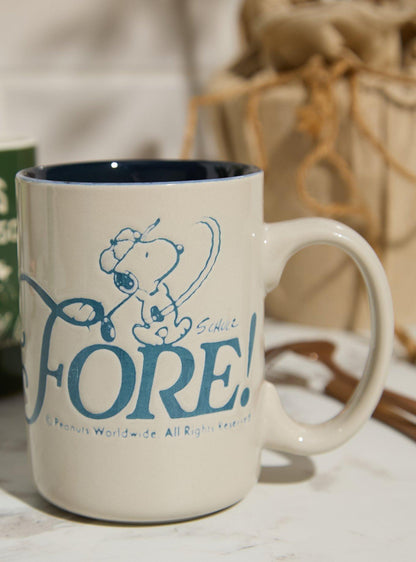Taza de golf de Snoopy Peanuts