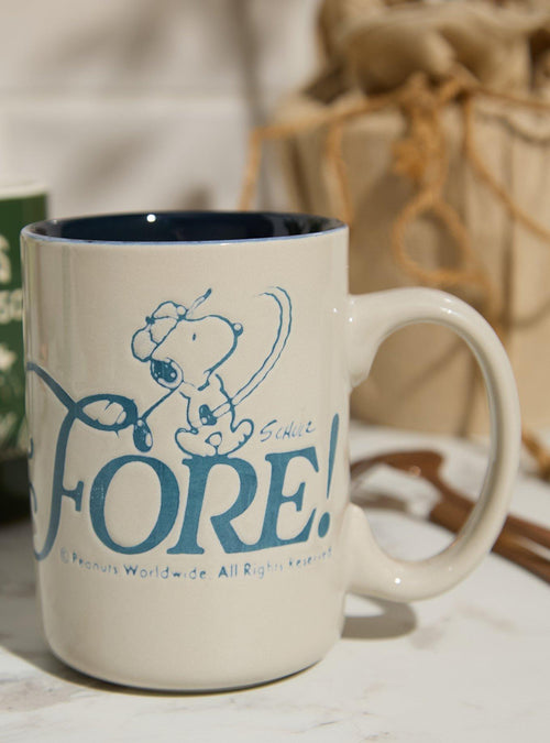 Taza de golf de Snoopy Peanuts