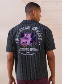 Polera tejida a rayas de Dracula Mater