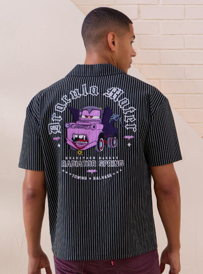 Polera tejida a rayas de Dracula Mater