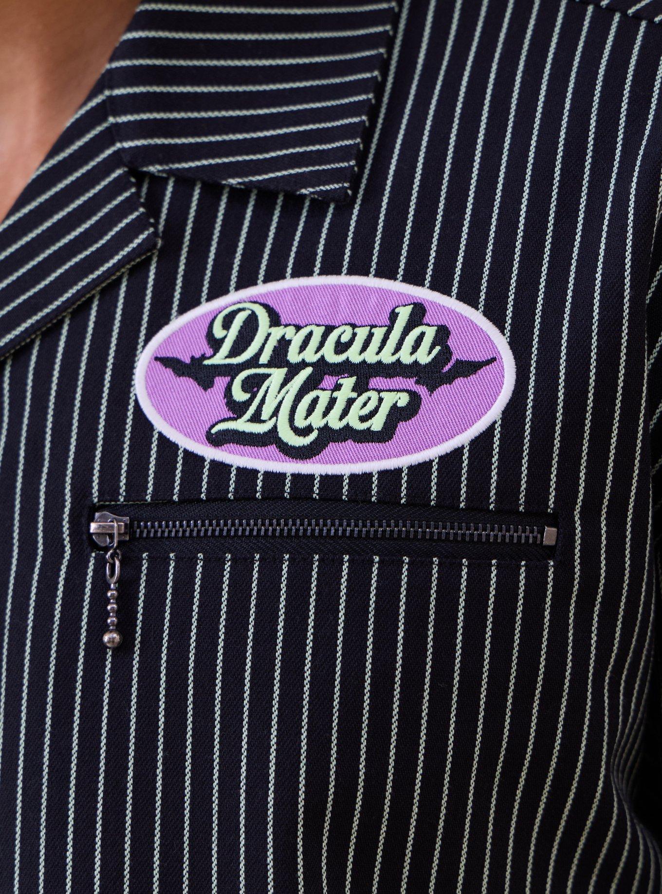 Polera tejida a rayas de Dracula Mater