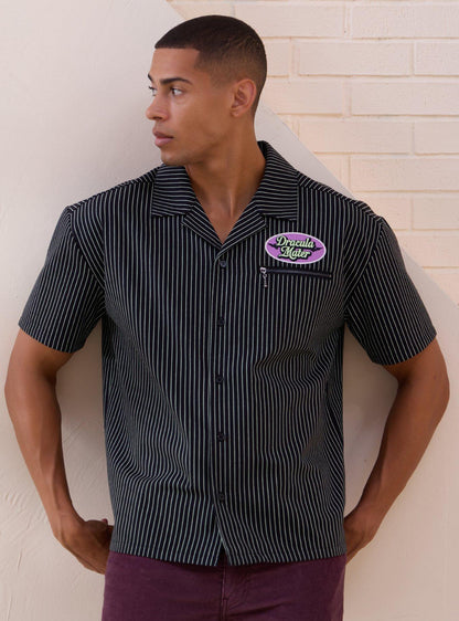 Polera tejida a rayas de Dracula Mater