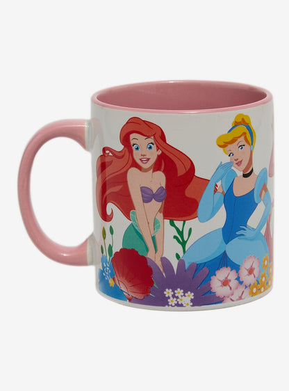 Taza floral grupal de Disney Princesses