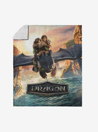 Cómo entrenar a tu dragón: Manta Sherpa de tacto sedoso