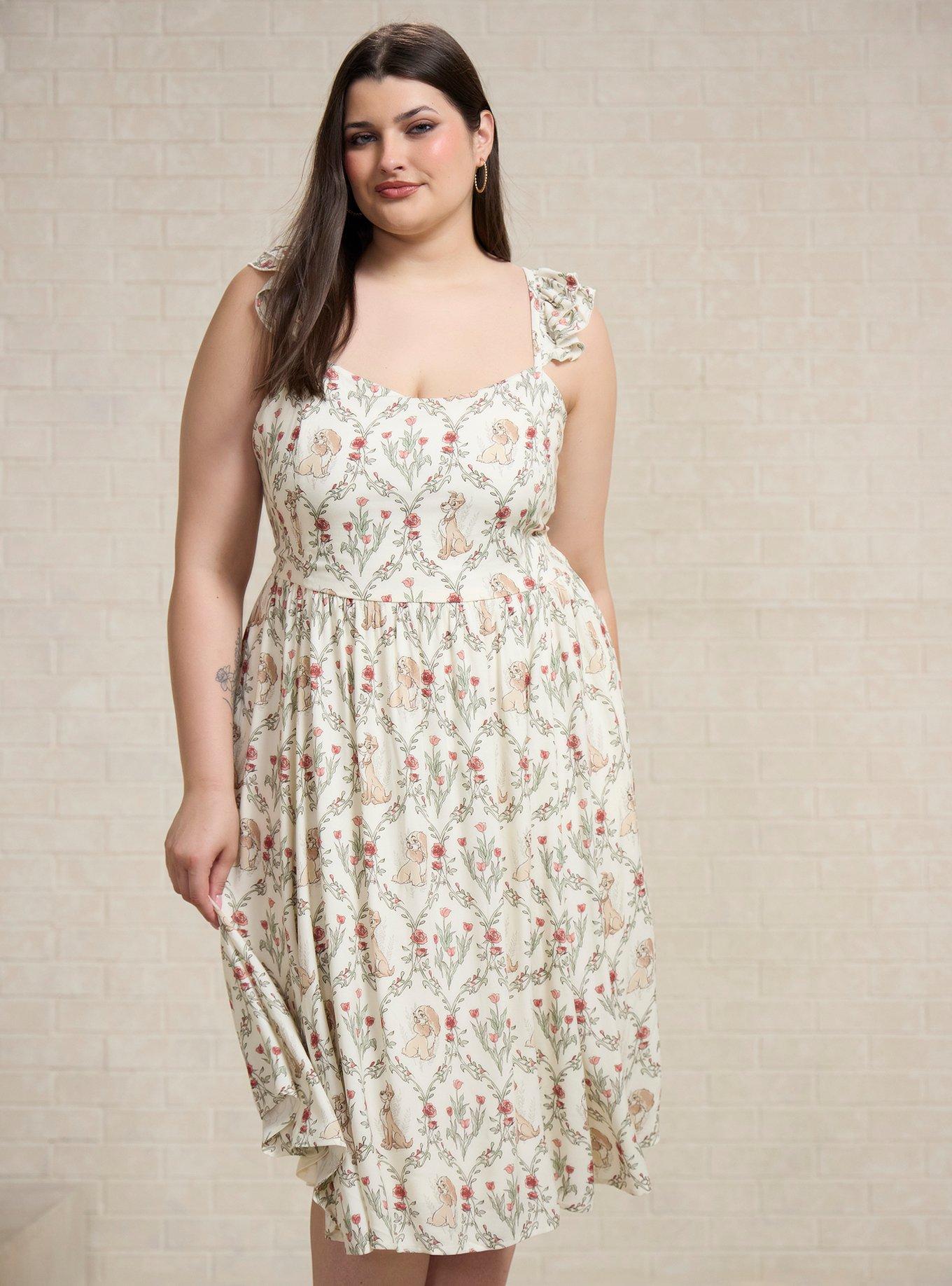 Vestido Floral Plus Size Lady & The Tramp