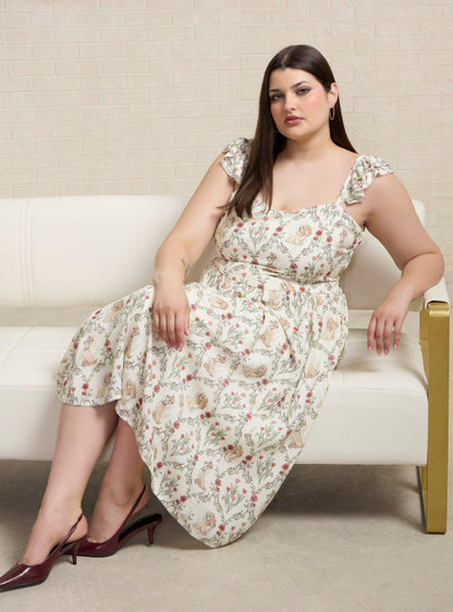 Vestido Floral Plus Size Lady & The Tramp