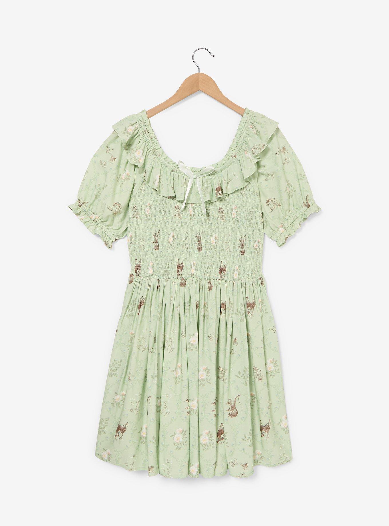 Vestido fruncido floral de Bambi Disney