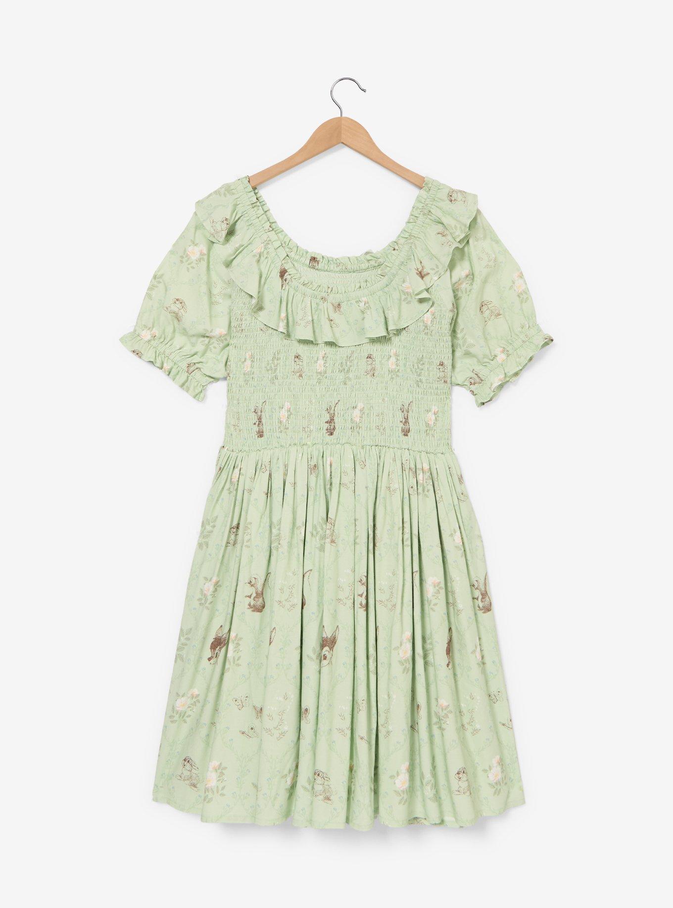 Vestido fruncido Bambi con estampado floral, tallas grandes