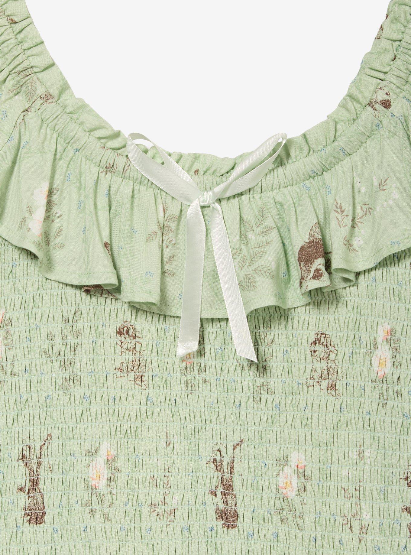 Vestido fruncido Bambi con estampado floral, tallas grandes
