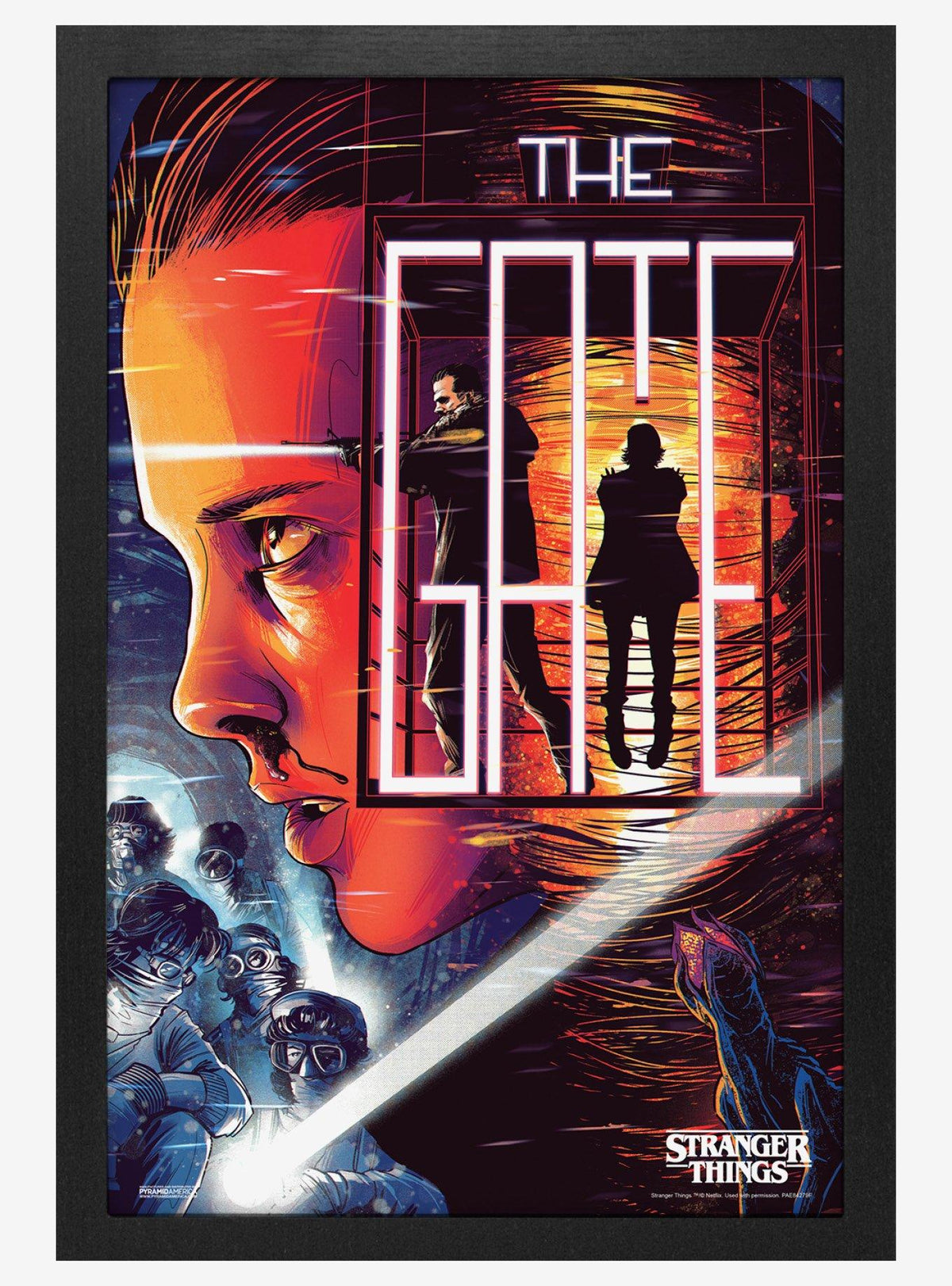 Póster enmarcado El portal de Stranger Things
