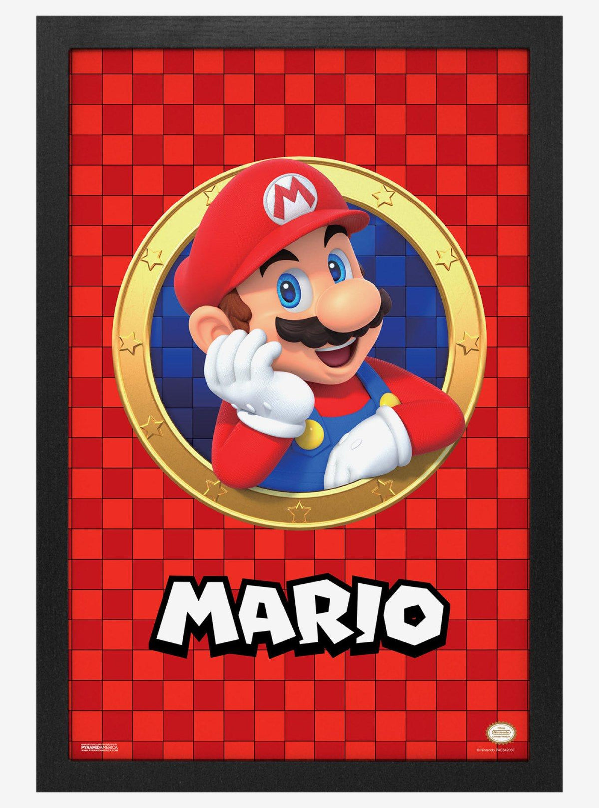 Póster enmarcado de Mario de Super Mario 3D