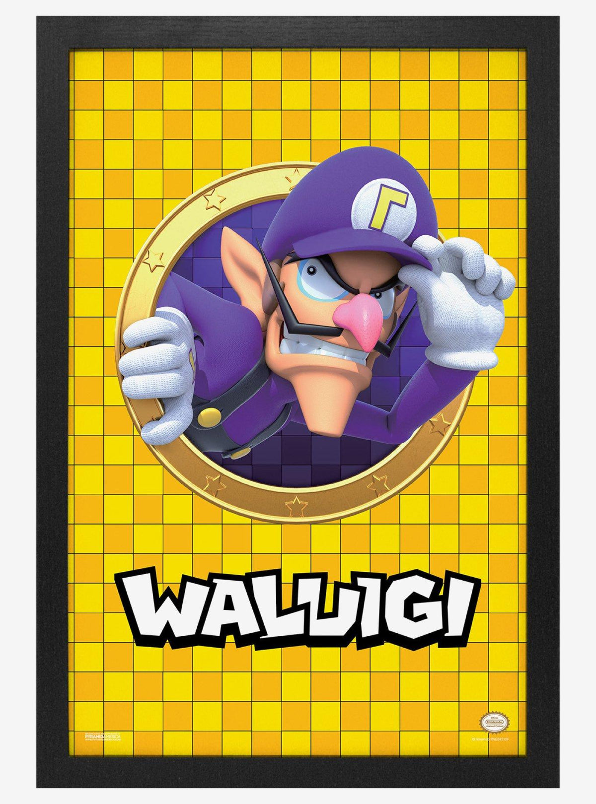 Póster enmarcado Super Mario 3D Port Waluigi