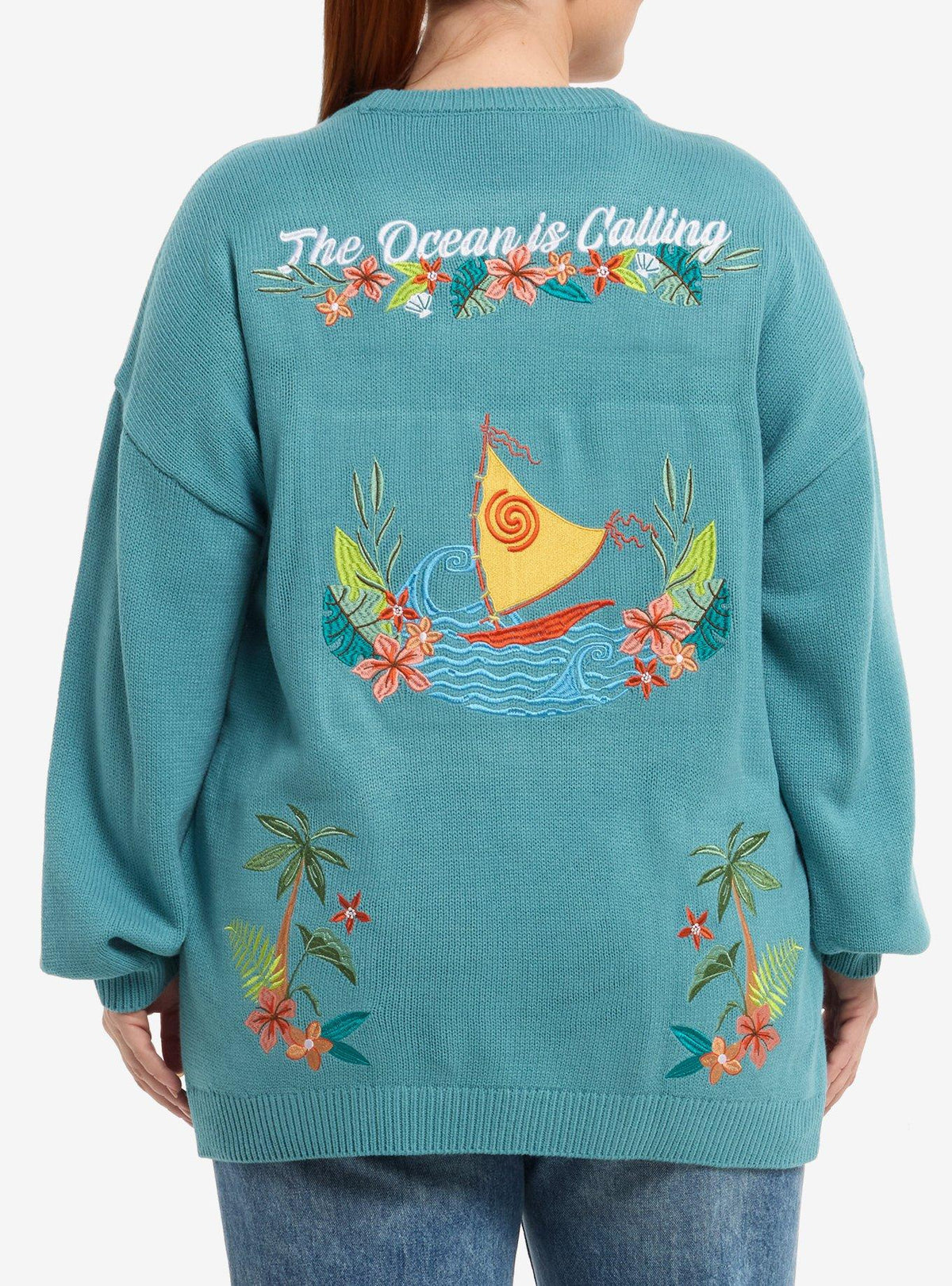 Chaleco Disney Moana bordado para niña, tallas plus