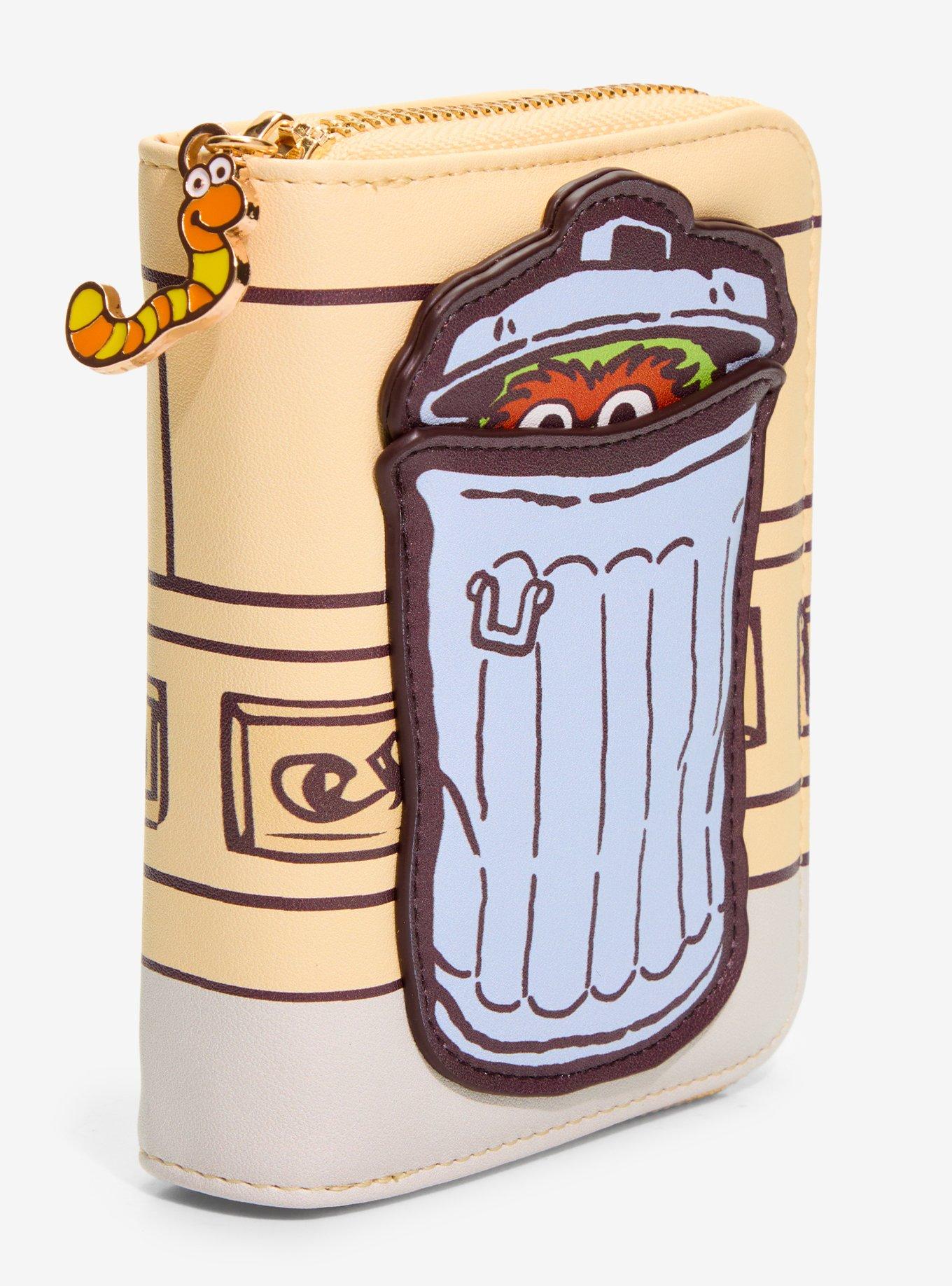 Billetera pequeña con cierre de Oscar the Grouch