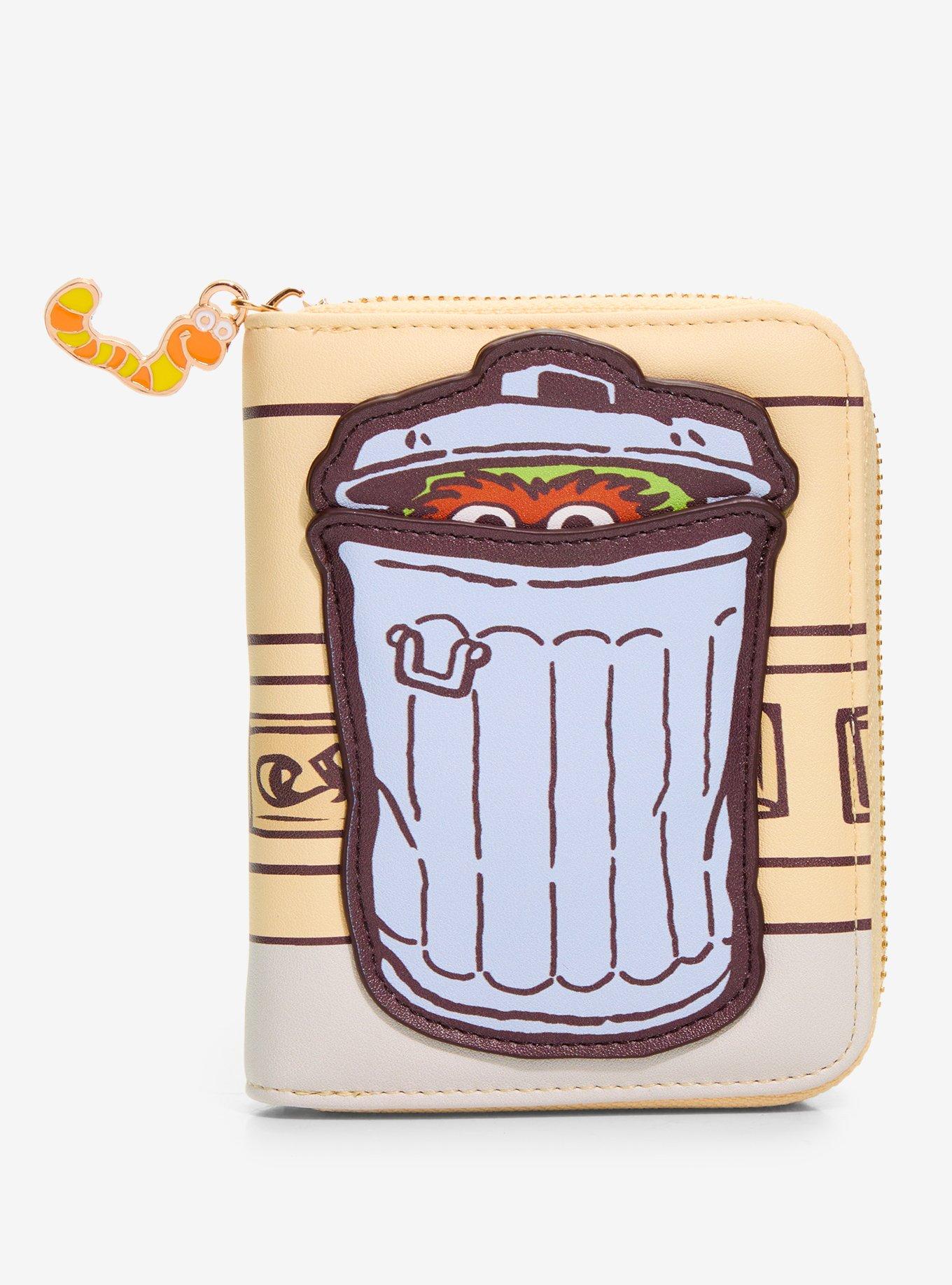 Billetera pequeña con cierre de Oscar the Grouch