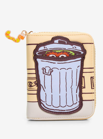 Billetera pequeña con cierre de Oscar the Grouch