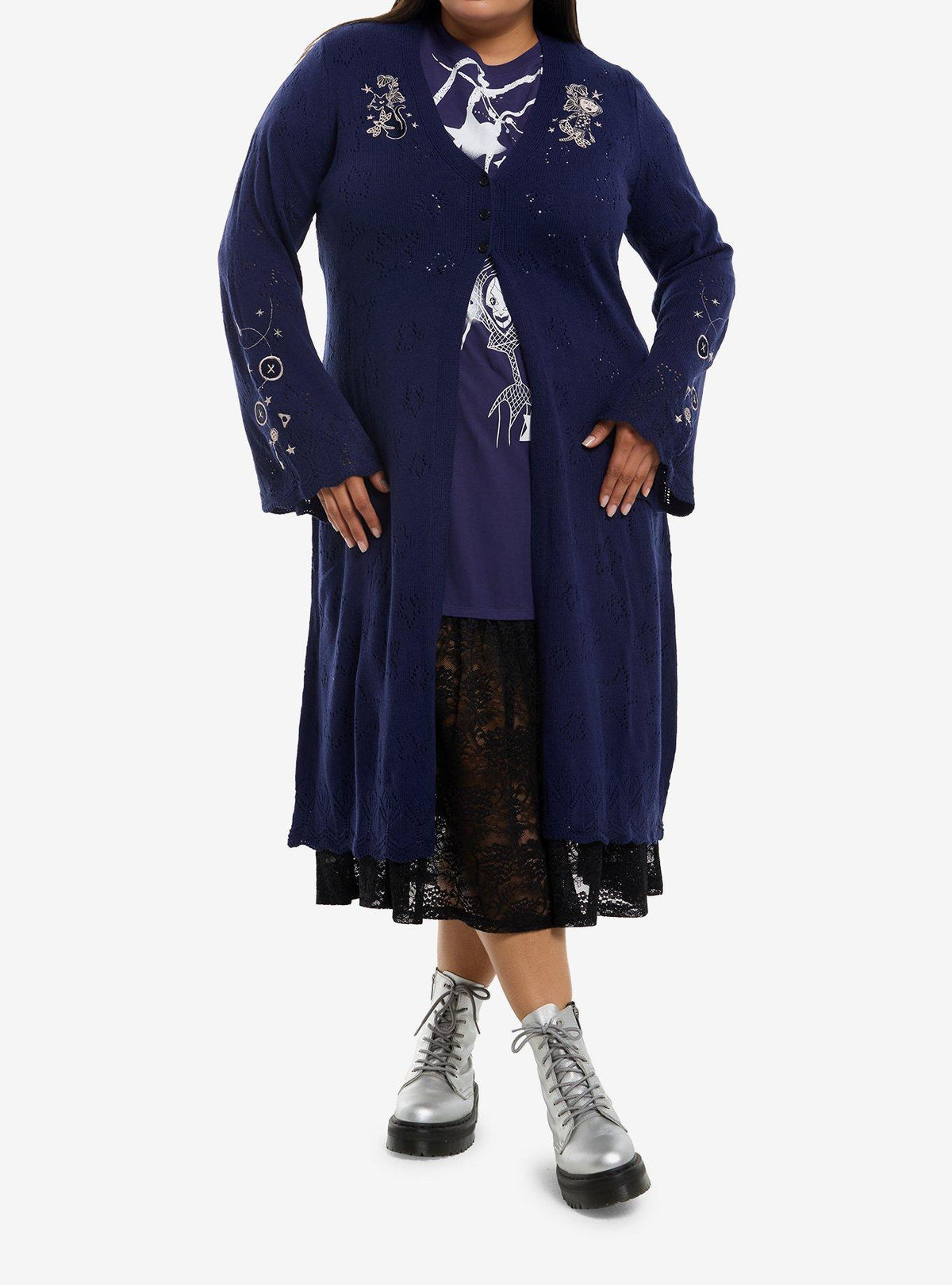 Cárdigan largo Coraline para niñas, tallas grandes