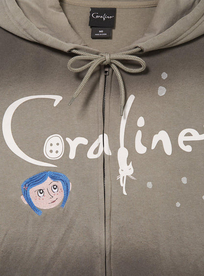 Polerón con cierre degradado de Coraline