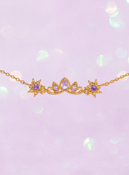 Pulsera de Rapunzel Tangled con corona