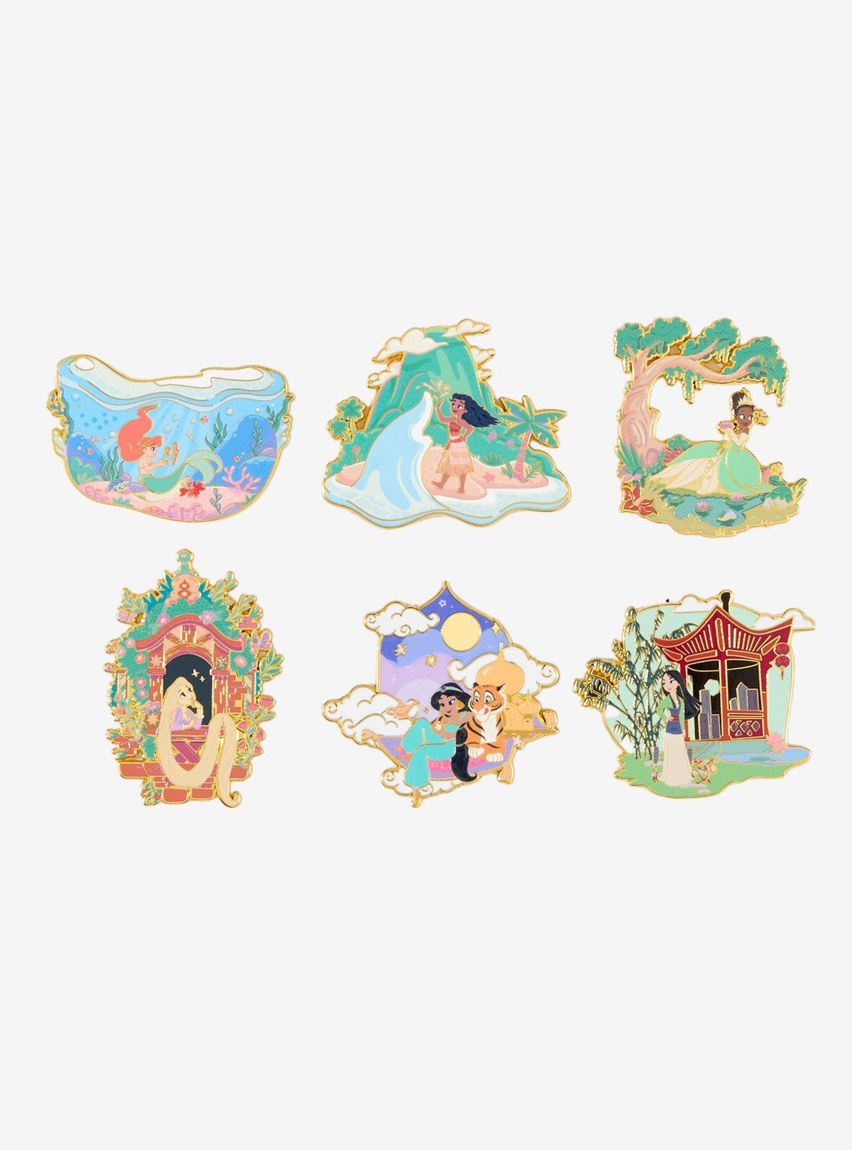 Pin esmaltado sorpresa de escenas de Princesas Disney