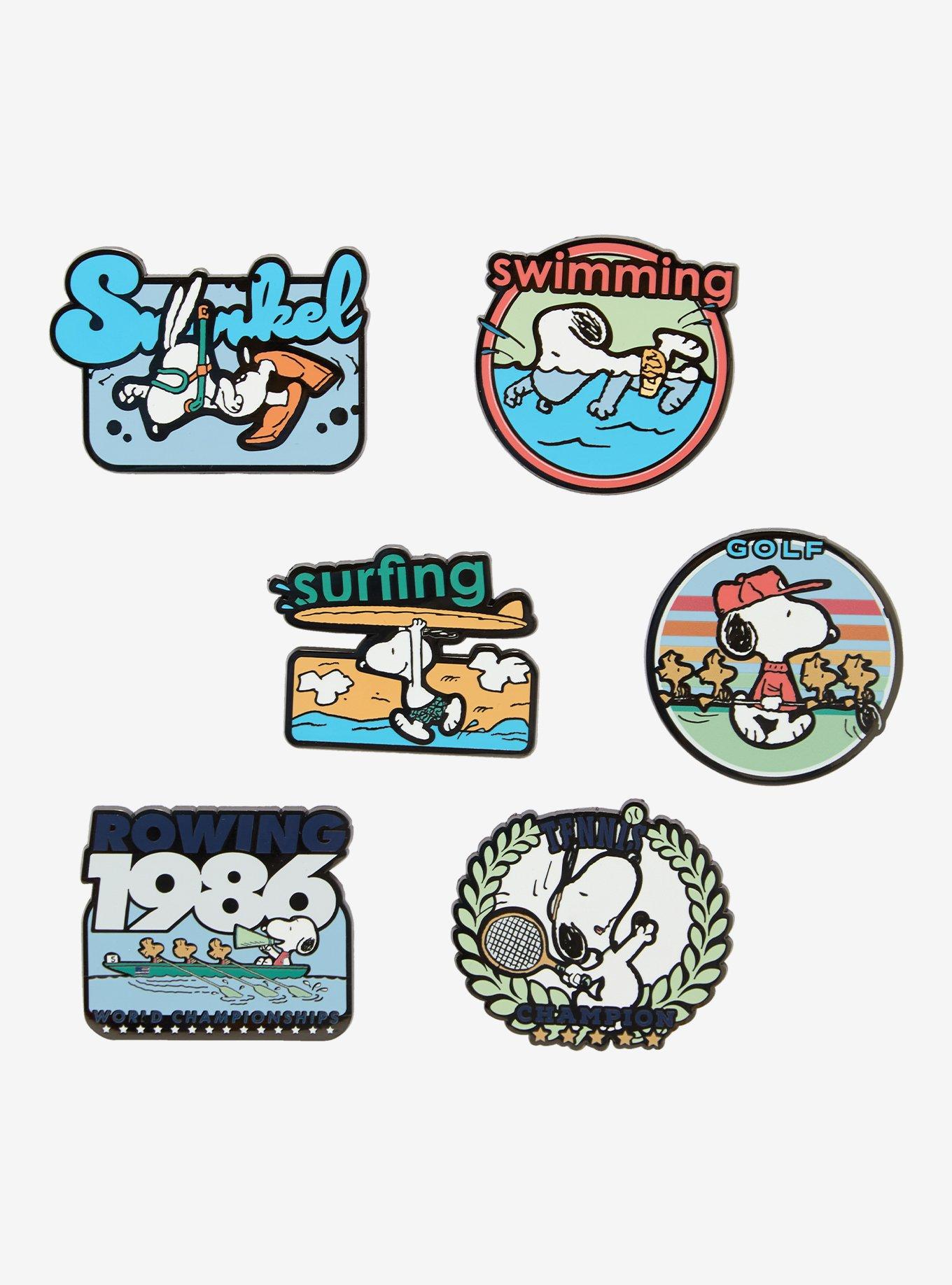 Pin esmaltado blind box Snoopy Deportes de Verano